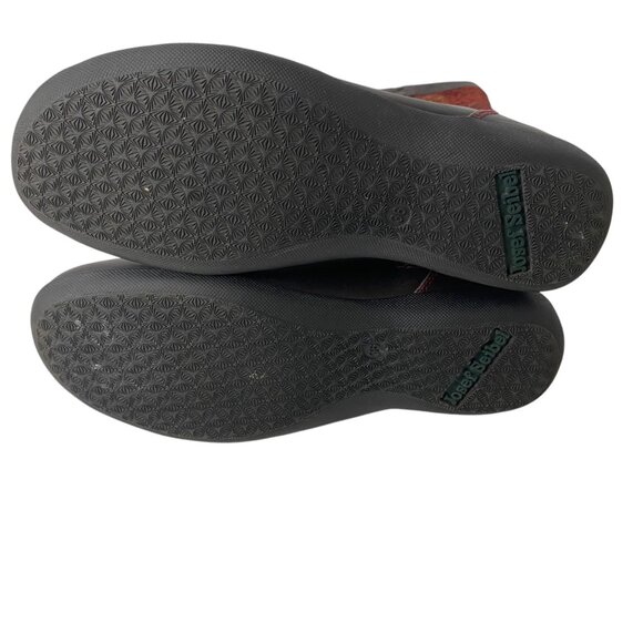 Joseph Seibel Leather Floral Tapestry Knee-High Womens Boots Size 36 - Picture 6 of 10